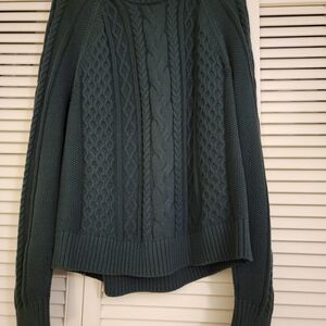 GAP Forest Green Cable Knit Sweater
